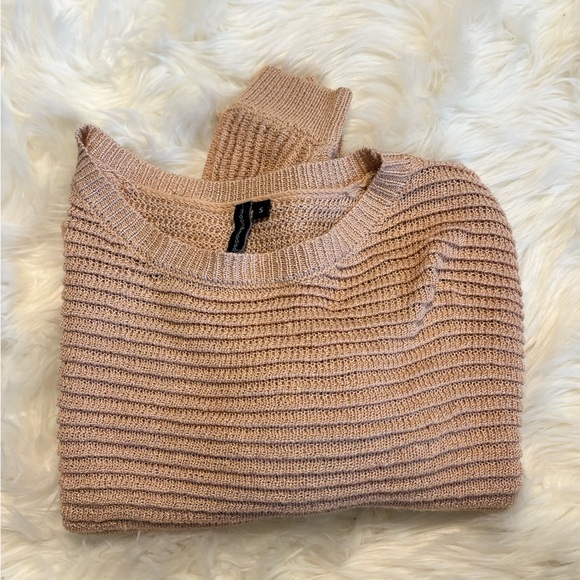 Mauve pink color batwing sweater - Picture 2 of 3